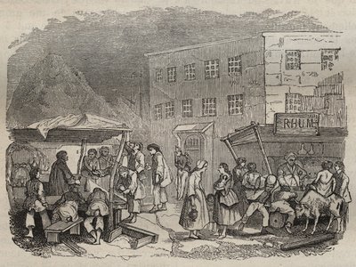 Bagne de Rochefortin ruokala 1800-luvulla. Pierre Zaccone (1817-1895) (1817-1895) (Colonia Penale - Penal Colony) Yksityinen kokoelma. tekijältä Anonymous Anonymous