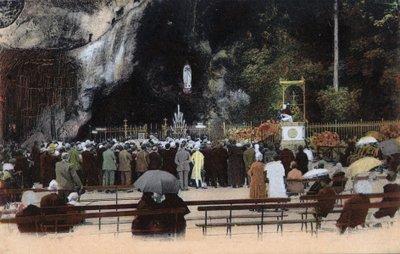 Luola Lourdesissa - Hautes Pyrenees (65) noin 1900. tekijältä Anonymous Anonymous