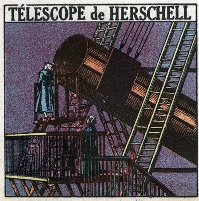 Ensimmäiset optiset instrumentit: William Herschelin kaukoputki (Friedrich Wilhelm Herschel tekijältä Anonymous Anonymous