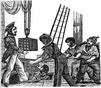 Merirosvo "" Long Ben"" John Avery (teki vuonna 1643) latasi alukseensa kolme laatikkoa maanpetoksia (kultaa ja kiviä). Kaiverrus "" Merirosvo oma kirja"" 1837. tekijältä Anonymous Anonymous