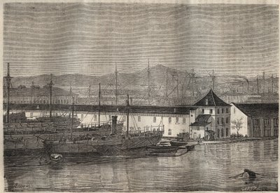 Toulonin vankila 1800-luvulla. Pierre Zaccone (1817-1895) (1817-1895) (Colonia Penale - Penal Colony) Yksityinen kokoelma. tekijältä Anonymous Anonymous