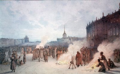 Tsaari Nikolai I ja hänen sotilainsa 14. joulukuuta tekijältä Anonymous Anonymous