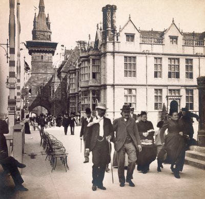 Vuoden 1900 maailmannäyttely - Universelle de 1900 -näyttely Pariisissa: Rue des Nations - yksityinen kokoelma tekijältä Anonymous Anonymous