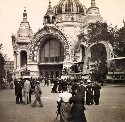 Vuoden 1900 maailmannäyttely - Universelle de 1900 -näyttely Pariisissa: Palais de la Metallurgie - yksityinen kokoelma tekijältä Anonymous Anonymous
