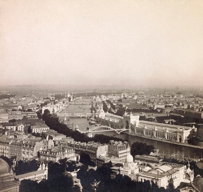 Vuoden 1900 maailmannäyttely - Universelle de 1900 -näyttely Pariisissa: Panoraamanäkymä - yksityinen kokoelma tekijältä Anonymous Anonymous
