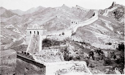 Näkymä Kiinan muurille Valokuva 1900-luvun alun - Yksityiskokoelma tekijältä Anonymous Anonymous