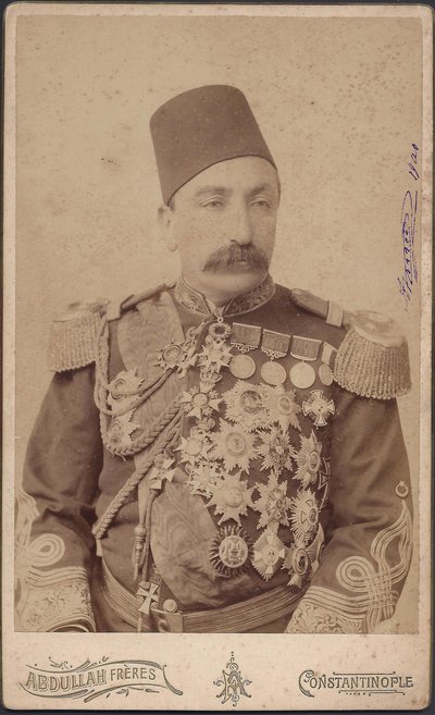 muotokuva sulttaani Abdulhamid II (Abd ul Hamid, Abd-ul-Hamid, Abdulhemit, Abdul Hamid, Abdul-Hamid, Abd al Hamid, Abd al-Hamid) (1842-1918) - Sulttaani Abduelhamid II (1842-1918), keisari ottomaanien, uskollisten kalifi, anonyymi. Valokuvaus tekijältä Anonymous Anonymous