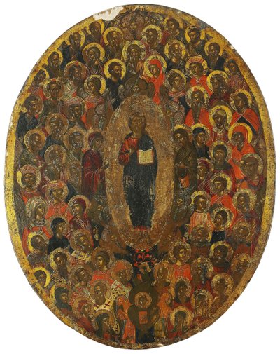 Deesis, 1600-luku tekijältä Anonymous Russian icon painter