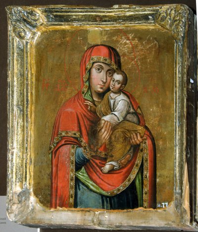 Kiova-Bratskaja Jumalanäidin ikoni, 1700-luku tekijältä Anonymous Russian icon painter