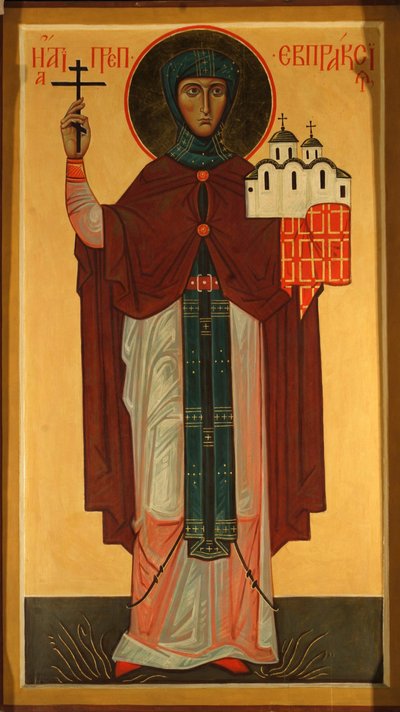 Pyhä Eupraxia, Pihkovan prinsessa tekijältä Anonymous Russian icon painter