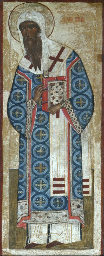 Moskovan pyhä metropoliita Aleksei, 1500-luku tekijältä Anonymous Russian icon painter