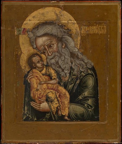 Simeon, Jumalan vastaanottaja, 1800 tekijältä Anonymous Russian icon painter