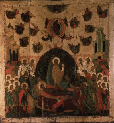 Neitsyen Dormition, noin 1479 tekijältä Anonymous Russian icon painter