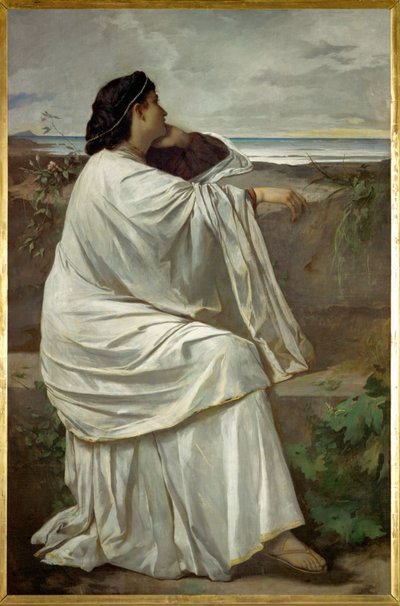 Iphigenia, Feuerbachin suosikki roomalainen malli " Nana " (öljy kankaalle) tekijältä Anselm Feuerbach