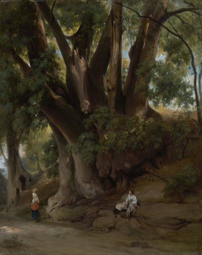 Italian Treescape (tie Albanossa) tekijältä Anselm Feuerbach