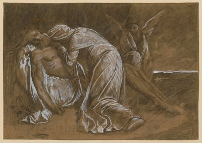 Itkevät naiset. Luonnos Pietà-teokseen tekijältä Anselm Feuerbach