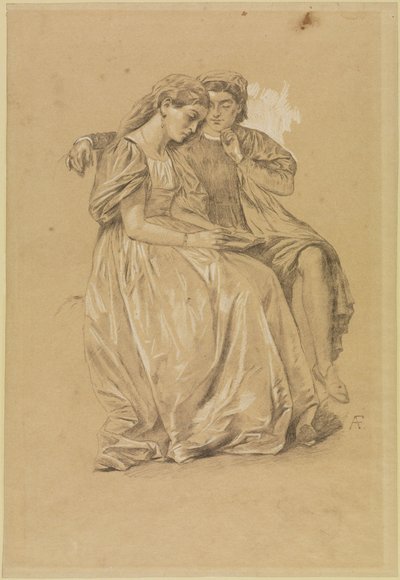 Paolo ja Francesca (jäljennös) tekijältä Anselm Feuerbach
