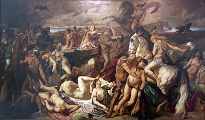 Amazonien taistelu (toinen versio) tekijältä Anselm Feuerbach