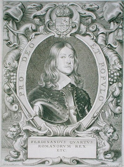 Ferdinand IV, Petrus de Ioden kaiverruksesta "Portraits des Hommes Illustres", julkaistu 1706 (kaiverrus). tekijältä Anselmus van (after) Hulle