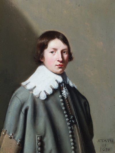 Muotokuva nuoresta miehestä tekijältä Anthonie (1601-73) (attr.to) Palamedesz
