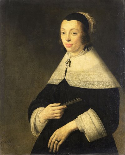 Nuoren naisen muotokuva tekijältä Anthonie (1601-73) Palamedesz