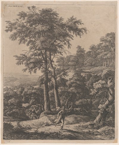 Apollo ja Daphne, 1600-luku. tekijältä Anthonie Waterloo