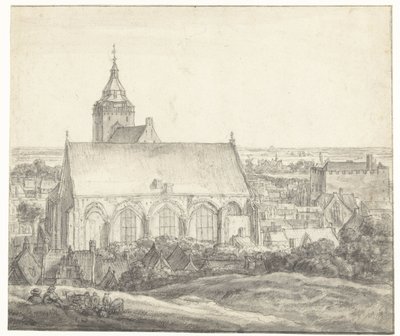 Buurkerk Utrechtissa tekijältä Anthonie Waterloo