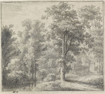 Sisäänkäynti metsään Forest Views, sarja A (sarjan nimi) tekijältä Anthonie Waterloo