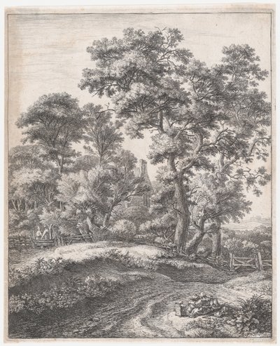 Äiti ja lapset levossa, 1600-luku. tekijältä Anthonie Waterloo