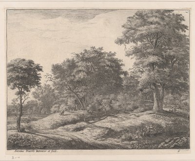 Paimen nukkuu hummockissa, 1600-luku. tekijältä Anthonie Waterloo