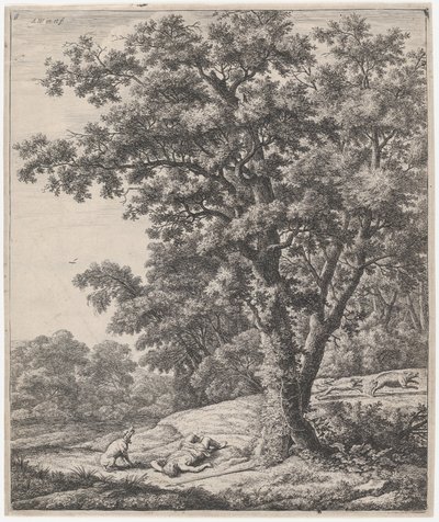 Adonisin kuolema, 1600-luku. tekijältä Anthonie Waterloo