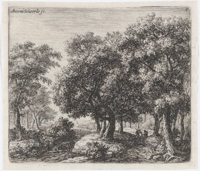 Forest Lane Les Deux Cavaliers, 1600-luku. tekijältä Anthonie Waterloo