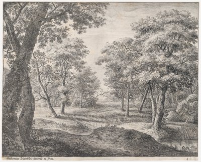 Tie metsän läpi, 1600-luku. tekijältä Anthonie Waterloo