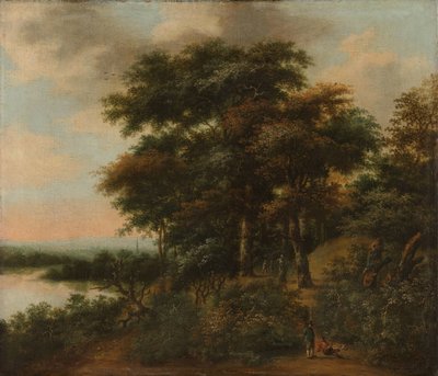 Metsäinen maisema tekijältä Anthonie Waterloo