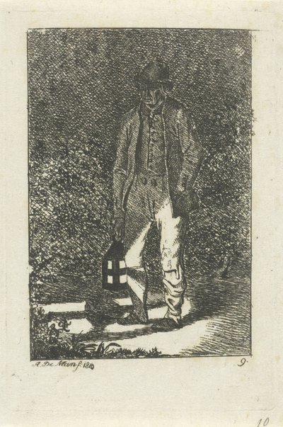 Mies lyhdyn kanssa tekijältä Anthonie Willem Hendrik Nolthenius de Man