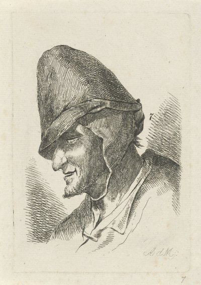 Mies, jolla on korkea hattu tekijältä Anthonie Willem Hendrik Nolthenius de Man