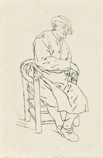 Istuva mies nojatuolissa tekijältä Anthonie Willem Hendrik Nolthenius de Man