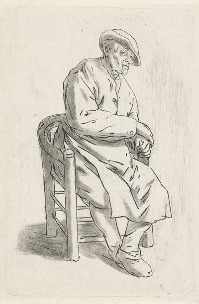 Istuva mies nojatuolissa tekijältä Anthonie Willem Hendrik Nolthenius de Man