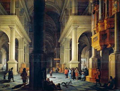 Temppelin sisustus, Anthonie De Lorme (noin 1610-1673) tekijältä Anthonie de Lorme