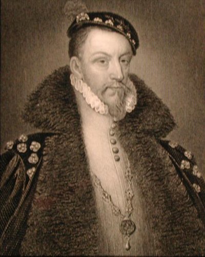 Sussexin kolmannen jaarlin Thomas Radcliffen (n. 1525-83) muotokuva "Lodge