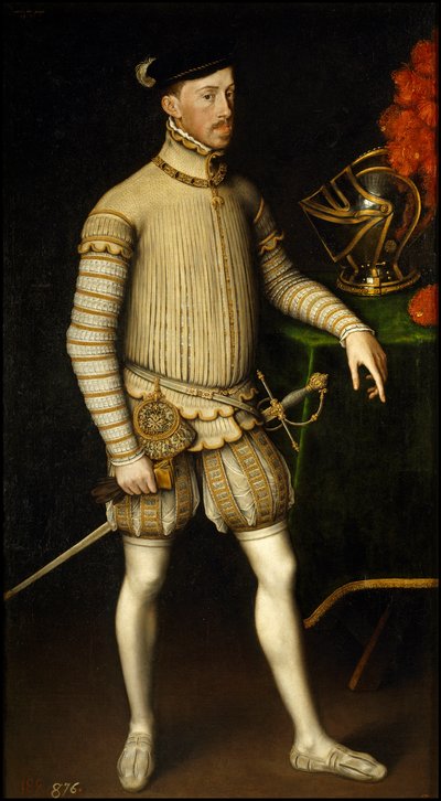 Maximilian II Habsburg - Antonis (Anthonis) Morin (n. 1517-1577) muotokuva Pyhän Rooman keisarista Maximilian II:sta Itävallasta (1527-1576) tekijältä Anthonis Mor van Dashorst