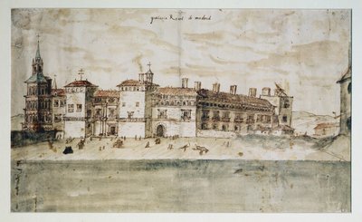 Madridin Alcazar tekijältä Anthonis van den Wyngaerde