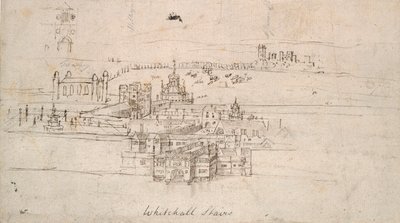 Lontoon Tower, 1550-1560 tekijältä Anthonis van den Wyngaerde