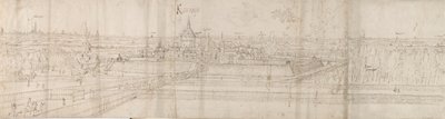 Näkymä Cantecroyn palatsista Antwerpenin lähellä ja ympäröivälle maaseudulle, 1557-58 tekijältä Anthonis van den Wyngaerde