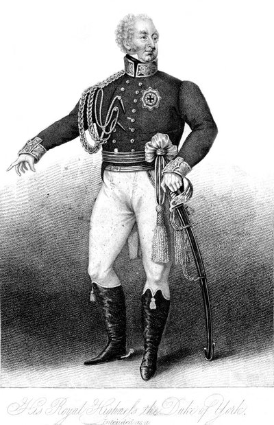 Hänen kuninkaallinen korkeutensa Yorkin herttua, 1800-luku. tekijältä Anthony Cardon
