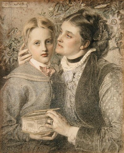 Rouva Tom Chappell ja poika tekijältä Anthony Frederick Augustus Sandys