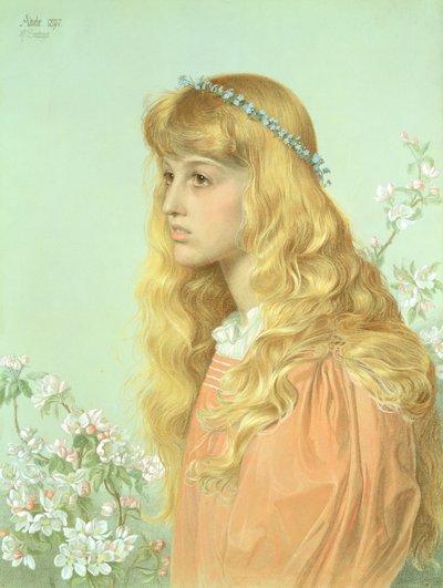 Muotokuva neiti Adele Donaldsonista, 1897 tekijältä Anthony Frederick Augustus Sandys