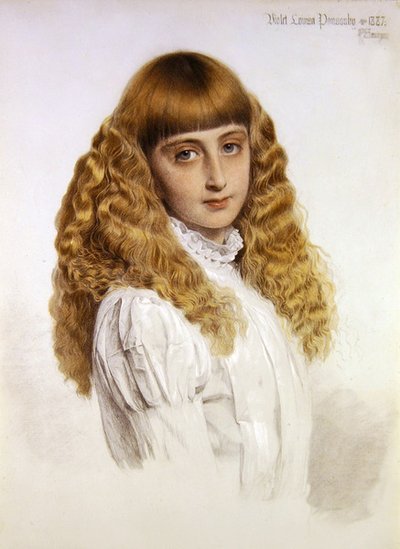 Violet Louisa Ponsonbyn muotokuva tekijältä Anthony Frederick Augustus Sandys