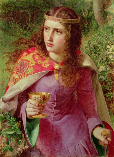 Huonekalut ja erilaiset esineet 1100- ja 1300-luvuilta tekijältä Anthony Frederick Augustus Sandys