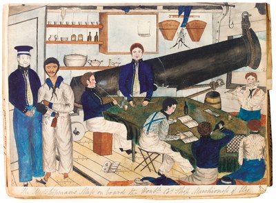 Midshipmanin sotku Honorable Cos Ship Marchioness of Ely -laivalla, n. 1826-32 tekijältä Anthony P. Allen